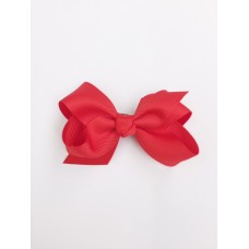 "Audrey" bow clip - Red
